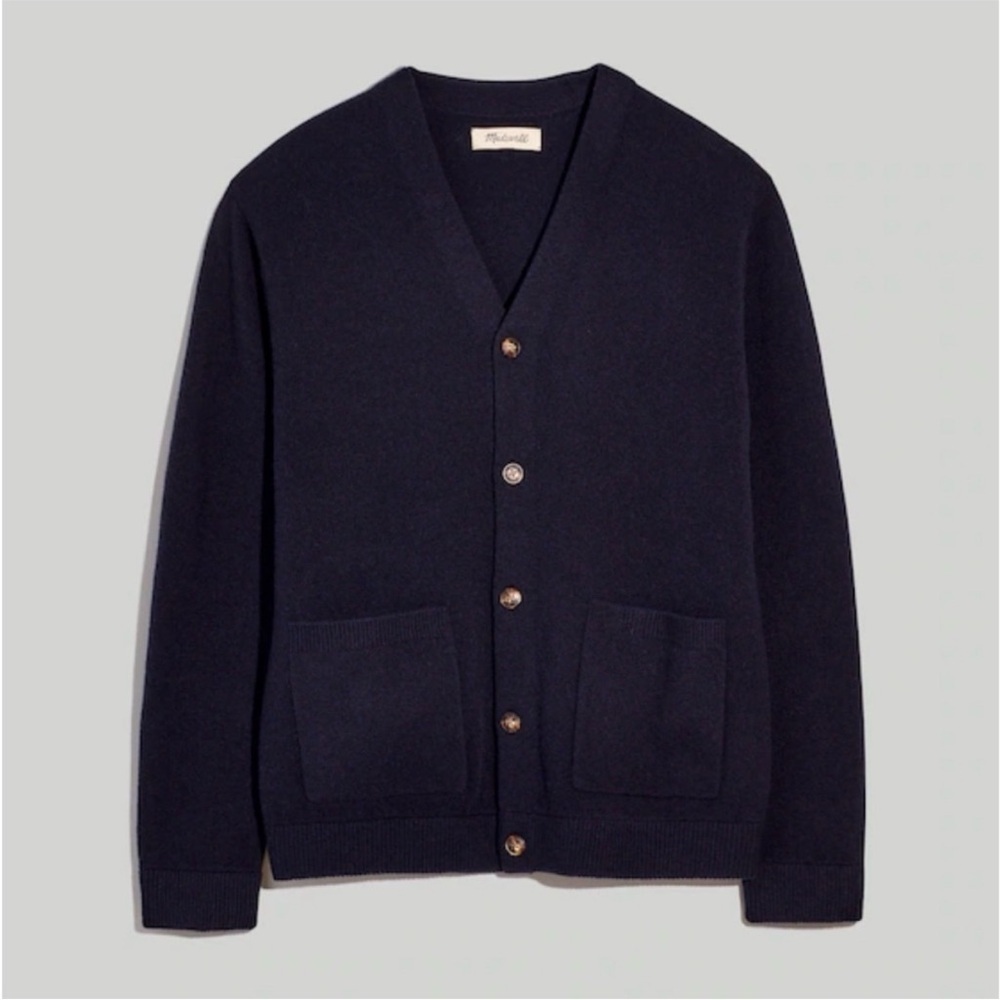 Madewell Navy Men's Cardigan Sweater - Picture 3 of 5